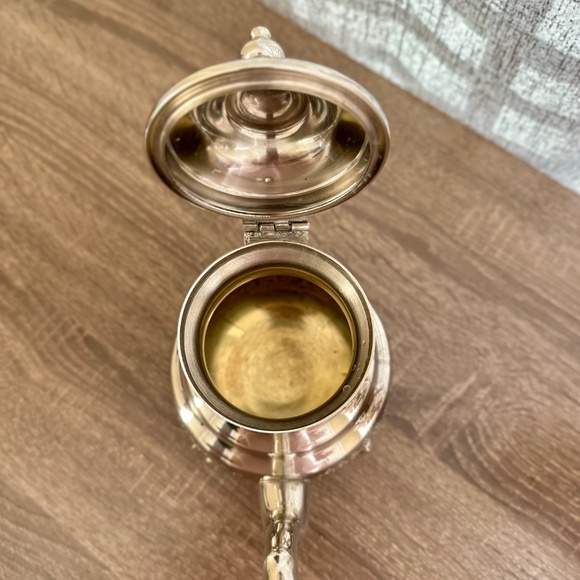 Brand New Moroccan Large Tea Pot Handmade. Silver Made In Morocco Fez. 5 cups - Picture 7 of 9